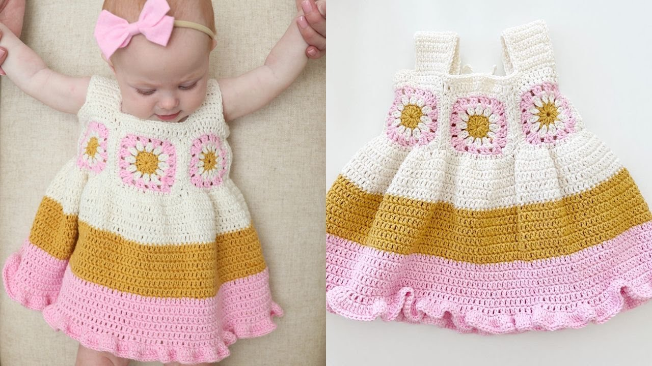 You are currently viewing 10 Easy Designs of Crochet Dress for Baby Girls